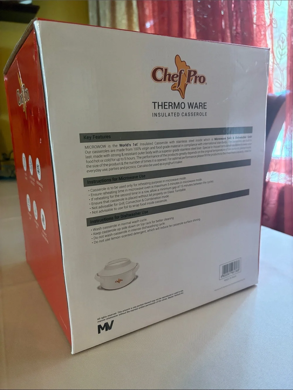 Chef Pro Thermo Ware Insulated Casserole Set - White